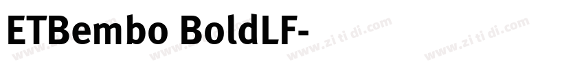 ETBembo BoldLF字体转换